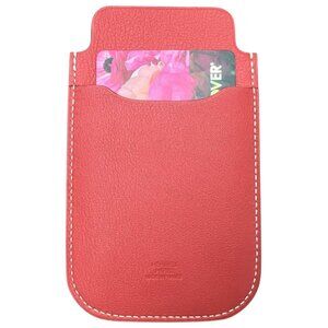 Hermes Swift Chevre Calfskin Leather Cuivre Credit Card Drivers License Wallet